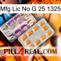 Mfg Lic No G 25 1325 new12